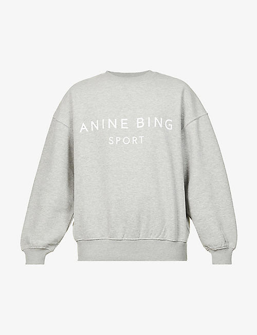 ANINE BING：Evan 品牌标识混棉卫衣