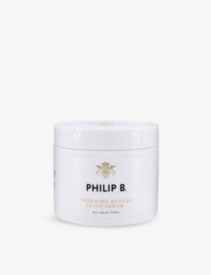 Shop Philip B Peppermint Avocado Scalp Scrub 236ml