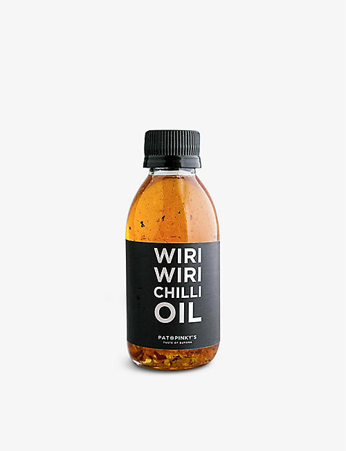 CONDIMENTS & PRESERVES: Pat & Pinky’s Wiri Wiri chilli oil 150ml
