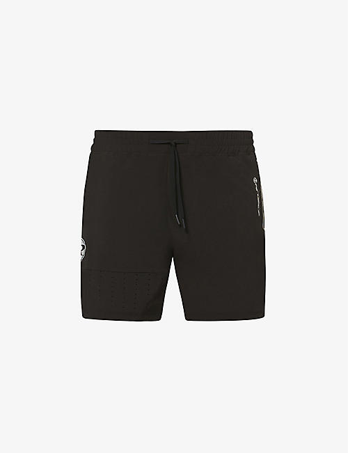 RINGSIDE BOXING: Brand-print relaxed-fit stretch-shell shorts