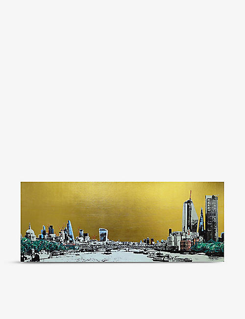 TAP GALLERIES: Jayson Lilley From Waterloo Bridge limited-edition screenprint 48cm x 107cm