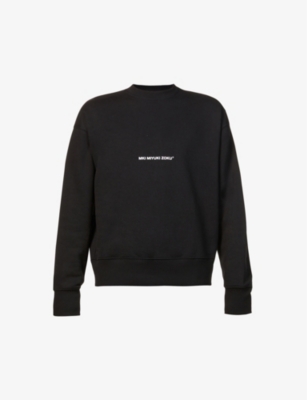 Staple brand-print cotton-blend sweatshirt