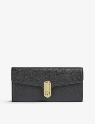 TED BAKER Naomet twist lock leather purse Selfridges