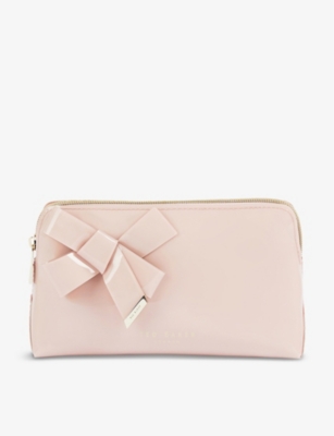 Ted Baker Nicolai Knot-bow Make-up Bag In Pl-pink