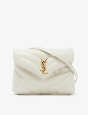 Saint Laurent Off- Toy Loulou Bag in White