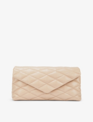 SAINT LAURENT Sade quilted leather clutch bag Selfridges