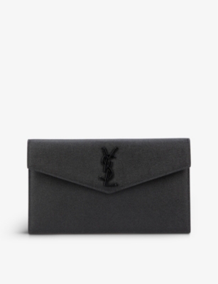 Yves St. Laura Laurant Uptown Pouch Black Leather for Sale in Las