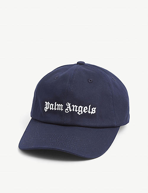 PALM ANGELS: Logo-embroidered cotton baseball cap