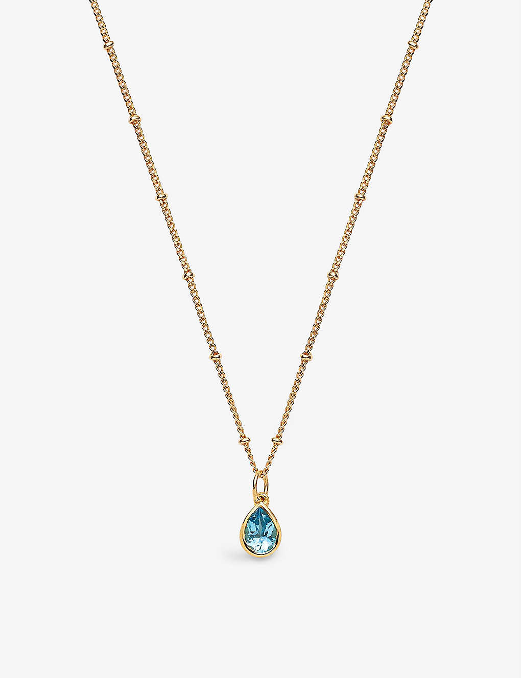 La Maison Couture With Love Darling #6 Water Drop 14ct Gold-plated Vermeil Sterling-silver And Zircon Pendant Necklace