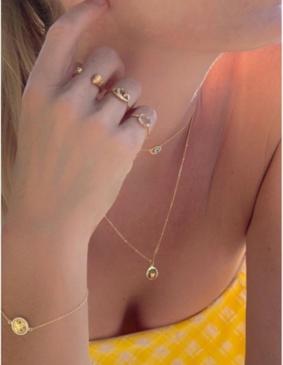 Shop La Maison Couture With Love Darling #10 Eclipse 14ct Yellow Gold-plated Vermeil Sterling-silver Necklace