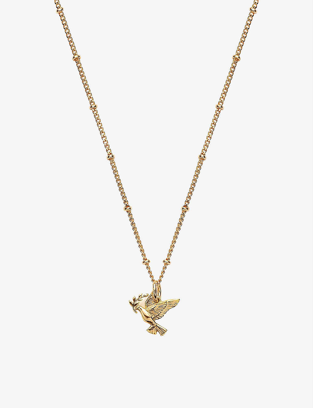 La Maison Couture With Love Darling #16 Peace 14ct Yellow Gold-plated Vermeil Sterling-silver Necklace