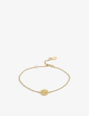 LA MAISON COUTURE: With Love Darling #9 Wheel 14ct yellow gold-plated vermeil sterling silver bracelet