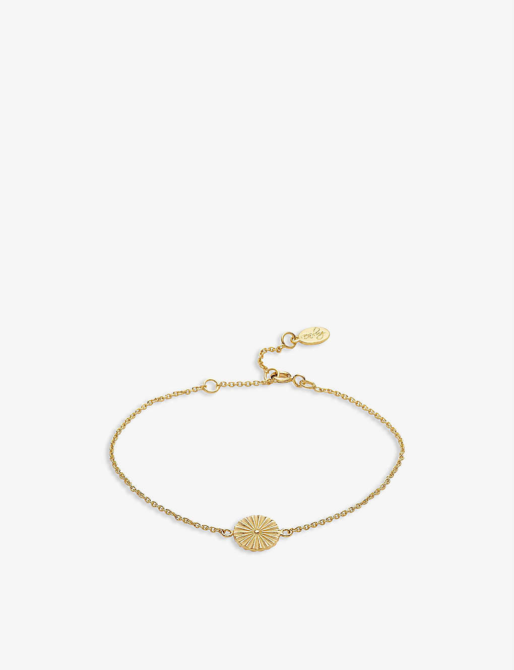 La Maison Couture With Love Darling #9 Wheel 14ct Yellow Gold-plated Vermeil Sterling Silver Bracelet