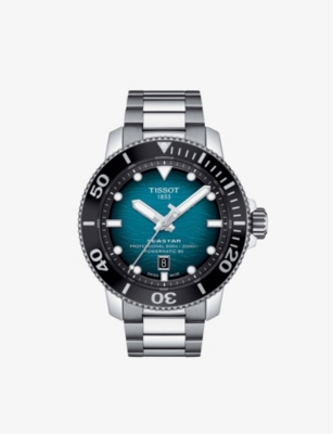 TISSOT: T1206071104100 Seastar 2000 steel chronograph watch