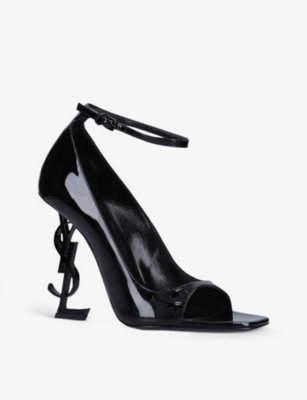 SAINT LAURENT Tower 110 crystal-embellished satin court heels