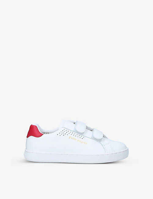 PALM ANGELS: Palm One low-top leather trainers 7-9 years