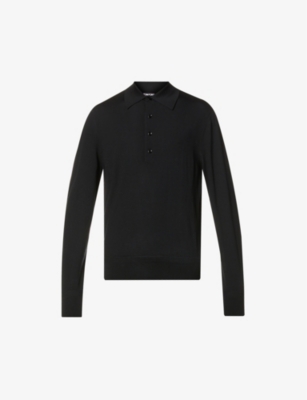 Knitted wool polo ju...