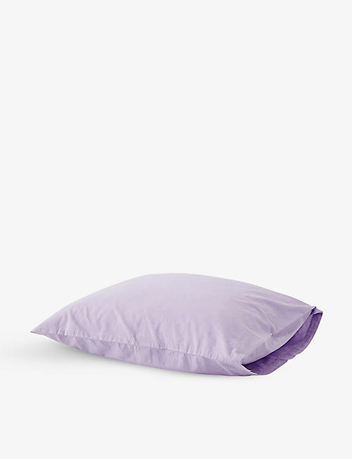 TEKLA: Core organic-cotton pillowcase 50cm x 75cm