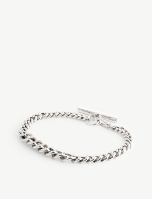 Logo-engraved silver...