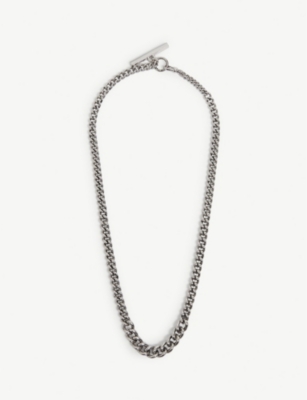 Logo-engraved silver...