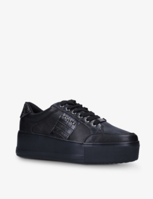 carvela leather trainers