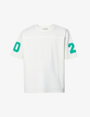 STUSSY - Football brand-print mesh T-shirt | Selfridges.com