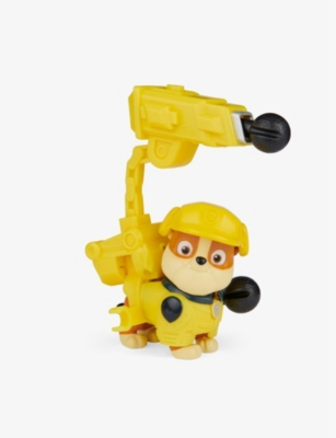 paw patrol mighty pups super paws rubble figure