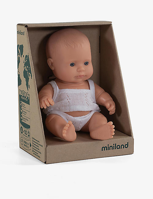 MINILANDS: Educational male baby doll 21cm