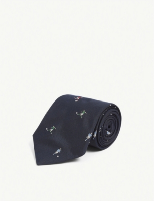 Football-motif silk ...