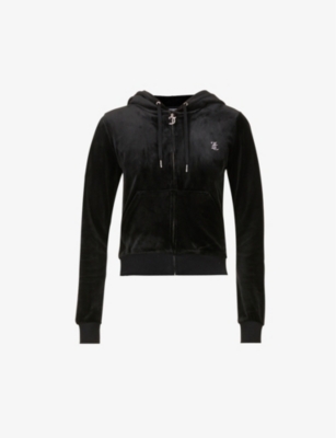 Juicy couture discount black velour hoodie