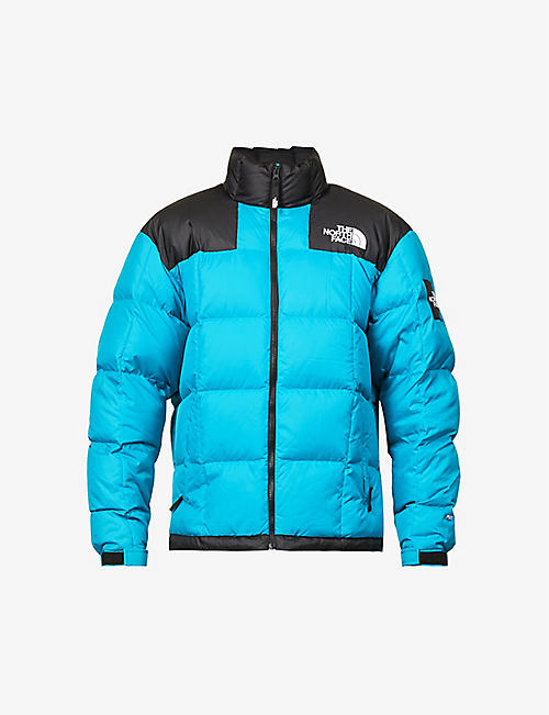 THE NORTH FACE: Lhotse brand-embroidered funnel-neck shell-down jacket