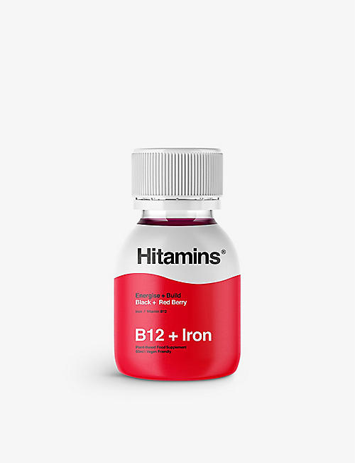 HITAMINS：B12 + 铁剂纯素营养补充剂 12x60 毫升
