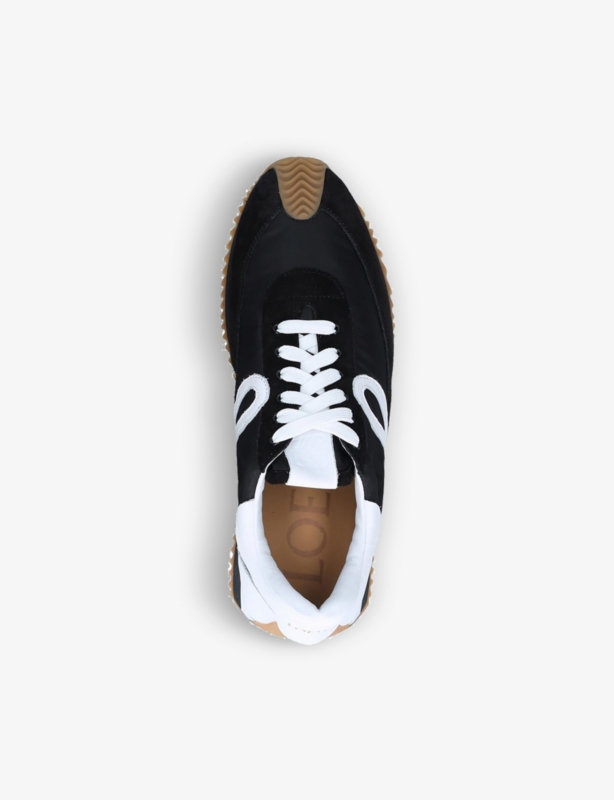 Flow Runner monogram leather and shell trainers