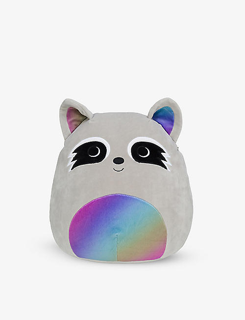 SQUISHMALLOWS: Max the Rainbow Racoon soft toy 30cm