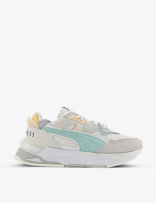 PUMA: Mirage Sport suede and mesh trainers