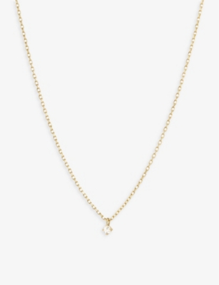 THE ALKEMISTRY: RUIFIER Scintilla Polaris 18ct yellow gold and 0.04ct diamond necklace