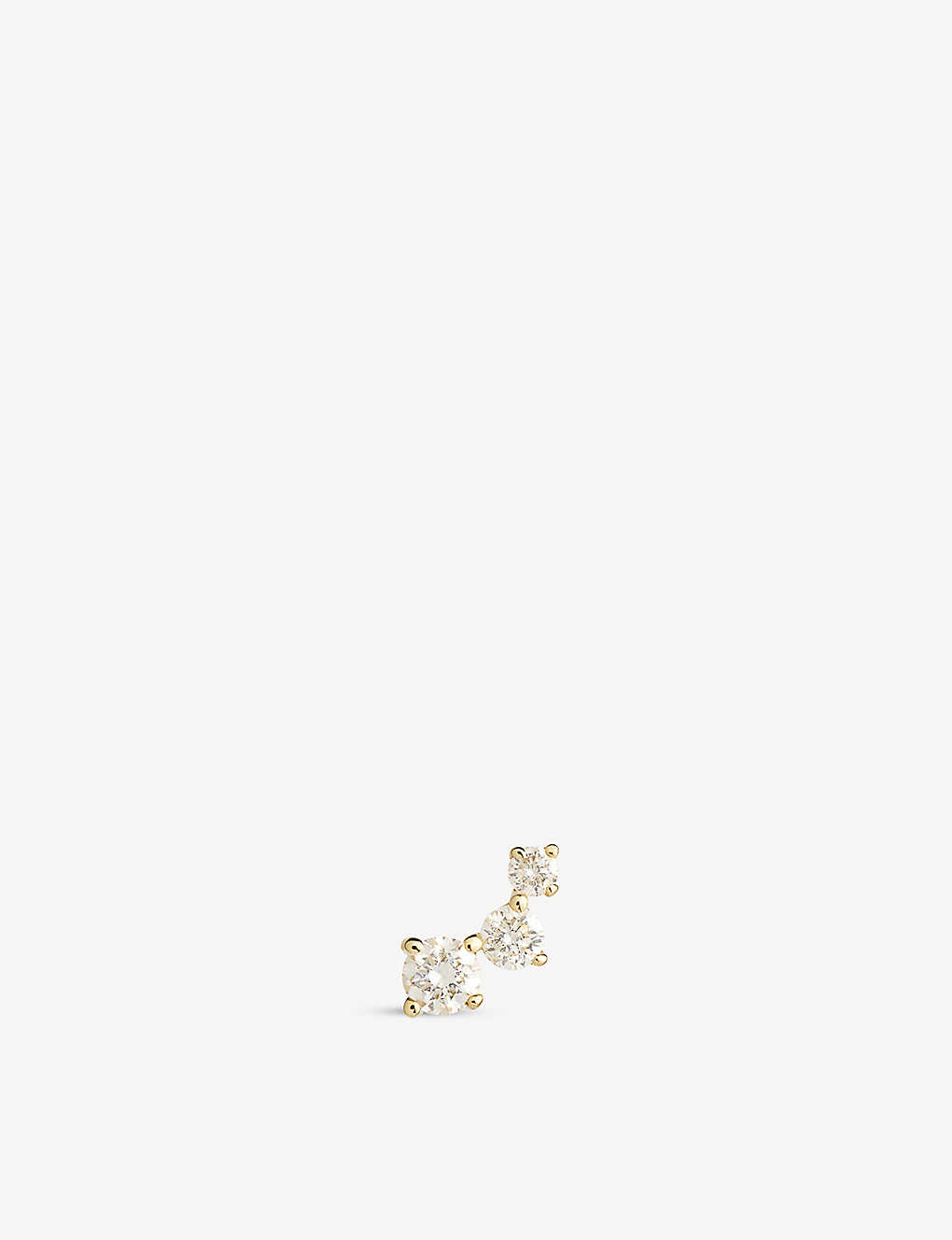 The Alkemistry Ruifier Scintilla Trio Ray 18ct Yellow Gold And 0.07ct Diamond Earring