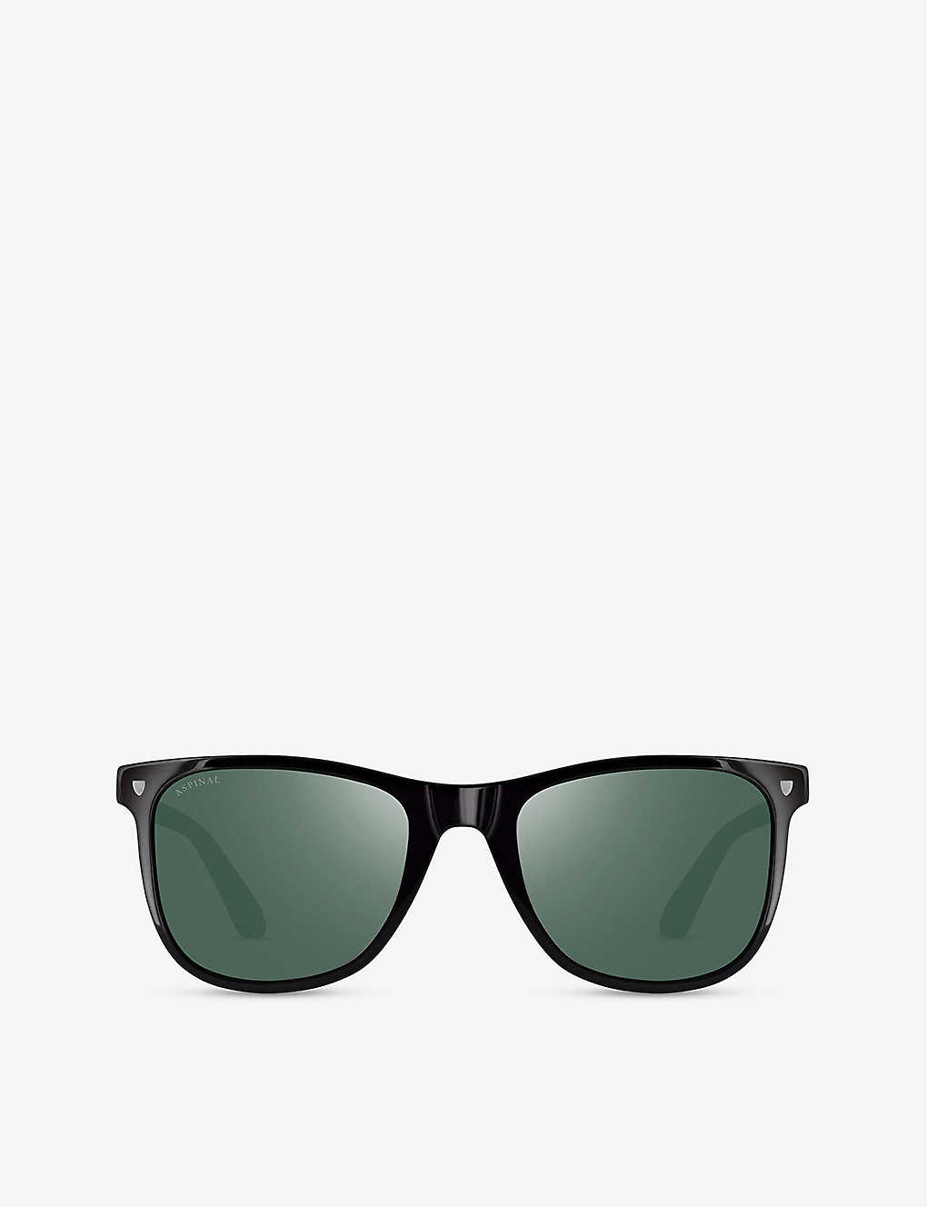 Aspinal Of London Womens Black Milano D-frame Acetate Sunglasses