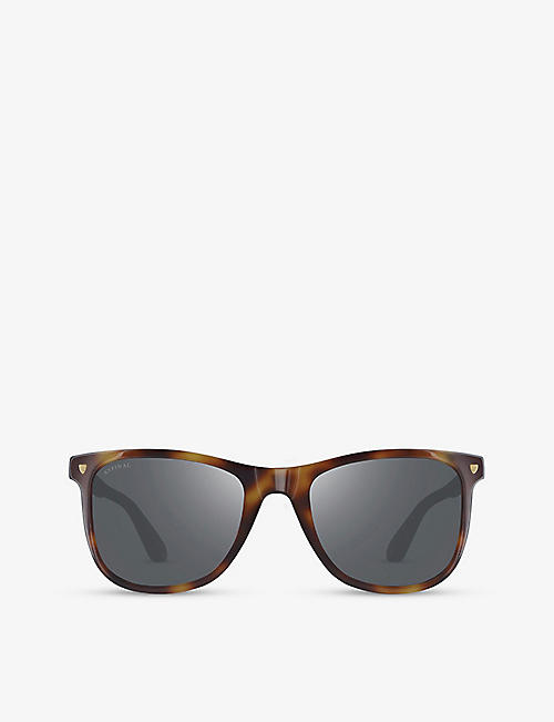 ASPINAL OF LONDON: Milano D-frame acetate sunglasses