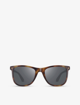 Aspinal Of London Womens Tortoiseshell Milano D-frame Acetate Sunglasses