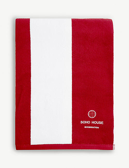 SOHO HOME: Shoreditch House Pool cotton towel 180cm x 100cm