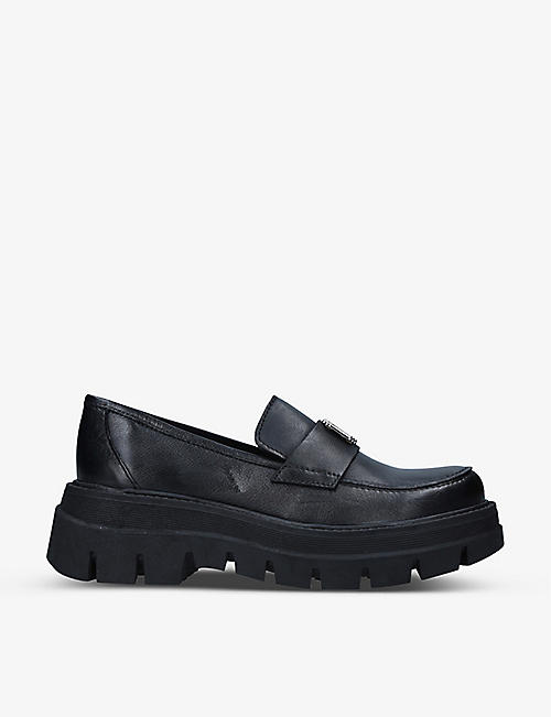 CARVELA: Triple C chunky-sole leather loafers