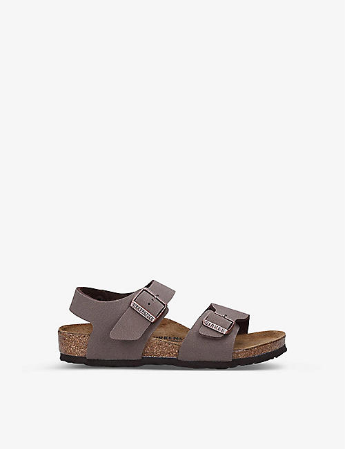 BIRKENSTOCK: New York faux-leather sandals 4-9 years