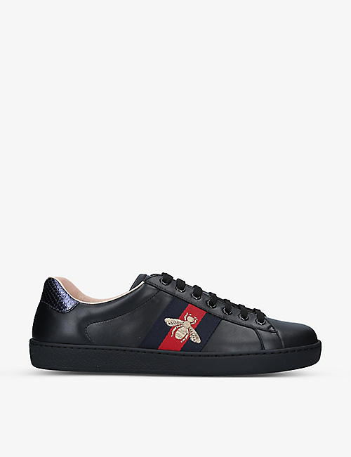 GUCCI: Men’s New Ace leather trainers