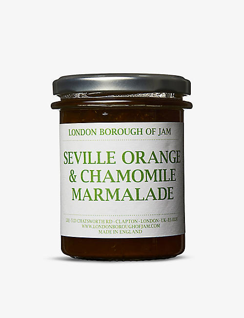 LONDON BOROUGH JAM: Seville Orange & Chamomile marmalade jam 200g