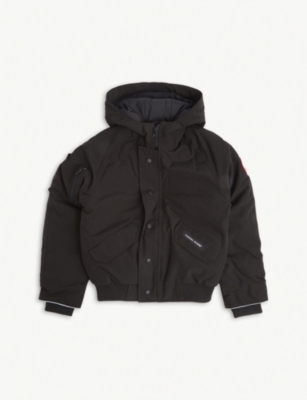 Rundle hooded shell-down bomber jacket 7-16 years
