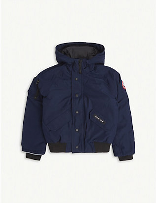 CANADA GOOSE: Rundle hooded shell-down bomber jacket 7-16 years