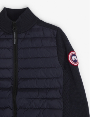 CANADA GOOSE Hybridge logo-embroidered wool-blend jacket 7-16 years