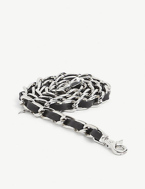 ZADIG&VOLTAIRE: Chain-detail leather bag strap