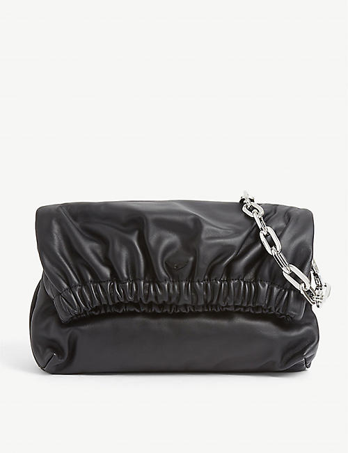 ZADIG&VOLTAIRE: Rockyssime gathered leather shoulder bag